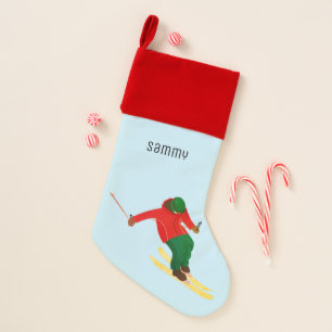 Skiing Christmas Stocking