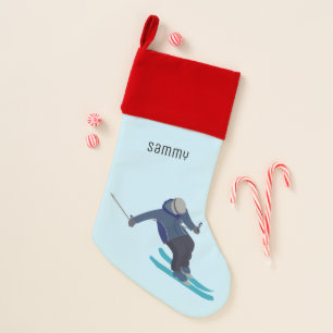 Skiing Christmas Stocking
