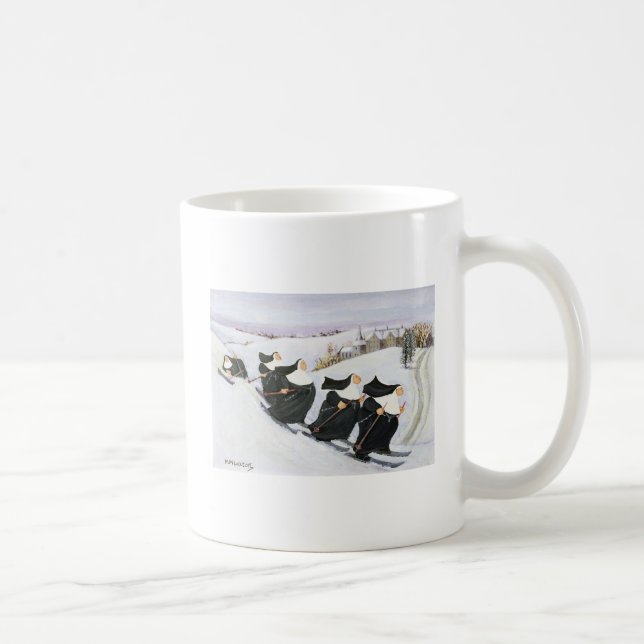 Skiing Coffee Mug (Right)