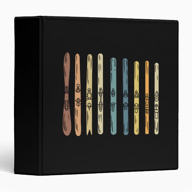 Skiing - Collection of ski boards 3 Ring Binder (Front/Spine)