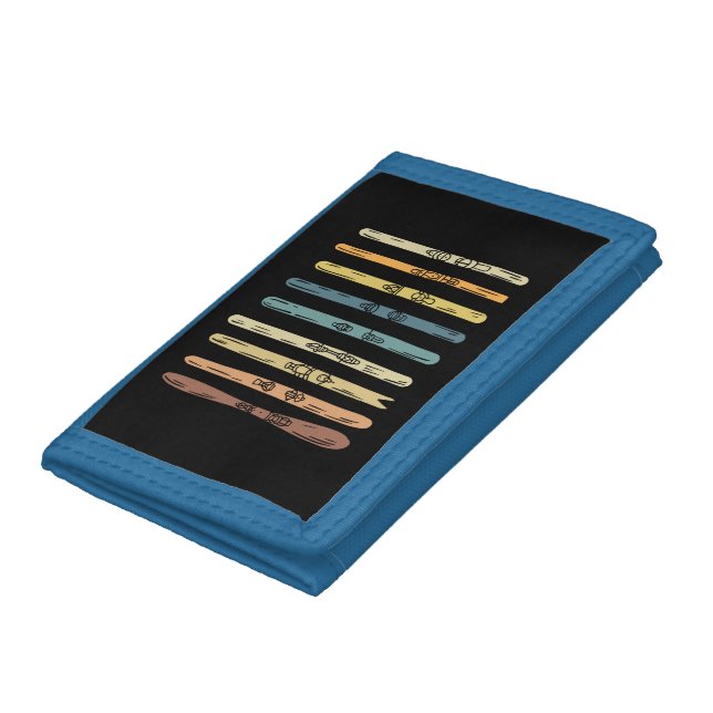 Skiing - Collection of ski boards Trifold Wallet (Bottom)