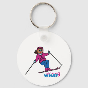 Skiing - Dark Keychain