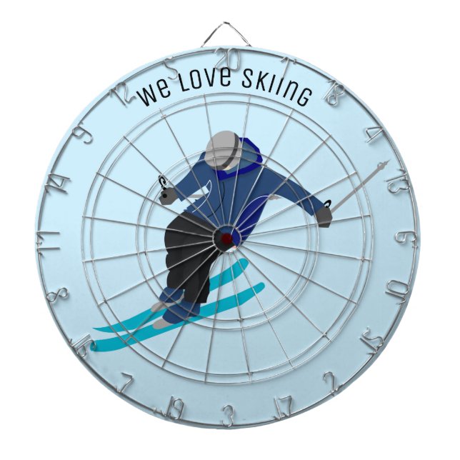 Skiing Dart Board (Front)