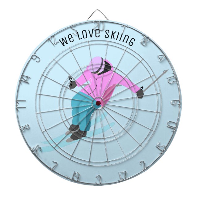 Skiing Dart Board (Front)