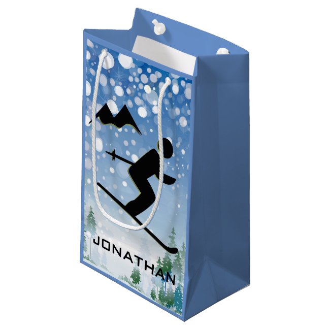 Skiing Design Gift Bag
