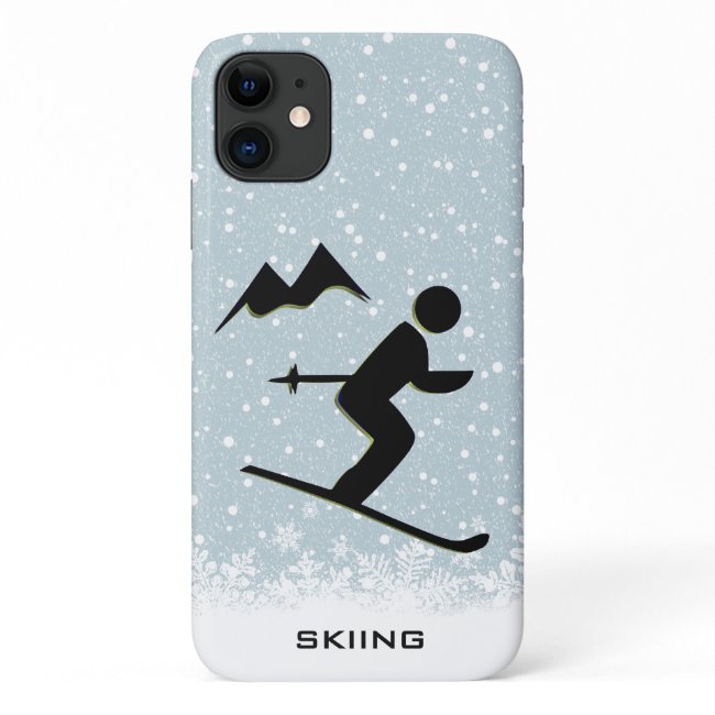 Skiing Design Smartphone Case