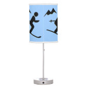 Skiing Design Table Lamp Shade (Back)