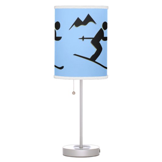 Skiing Design Table Lamp Shade (Right)