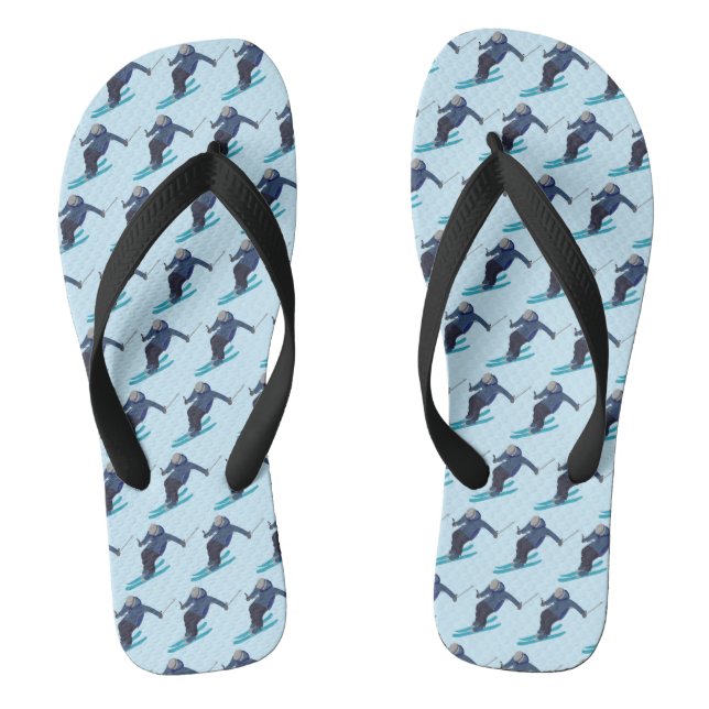 Skiing Flip Flops (Footbed)