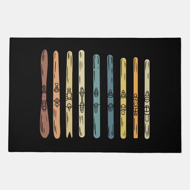 Skiing Gifts Doormat (Front)
