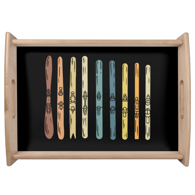 Skiing Gifts Serving Tray (Front)