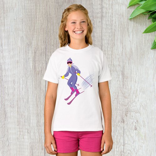 Skiing Girls T_Shirt