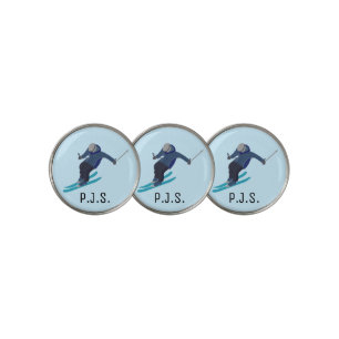 Skiing Golf Ball Marker