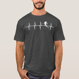 Skiing Heartbeat poison for skiers T-Shirt