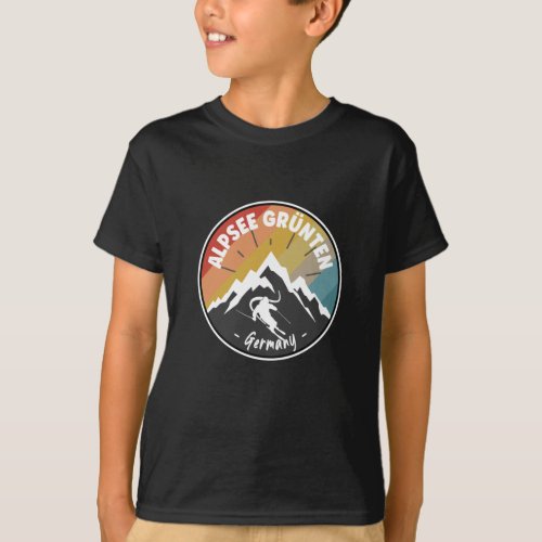 Skiing In Alpsee Grnten _ Germany T_Shirt
