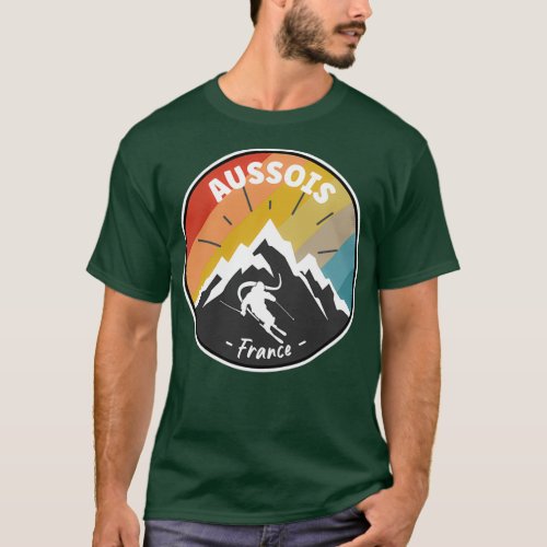 Skiing In Aussois France T_Shirt