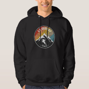 Skiing In France La Clusaz Hoodie