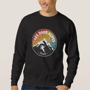 Skiing In France Les Deux Alpes Sweatshirt