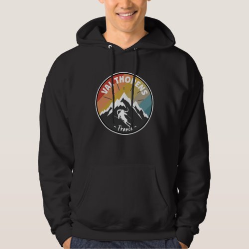 Skiing In France Val Thorens Hoodie