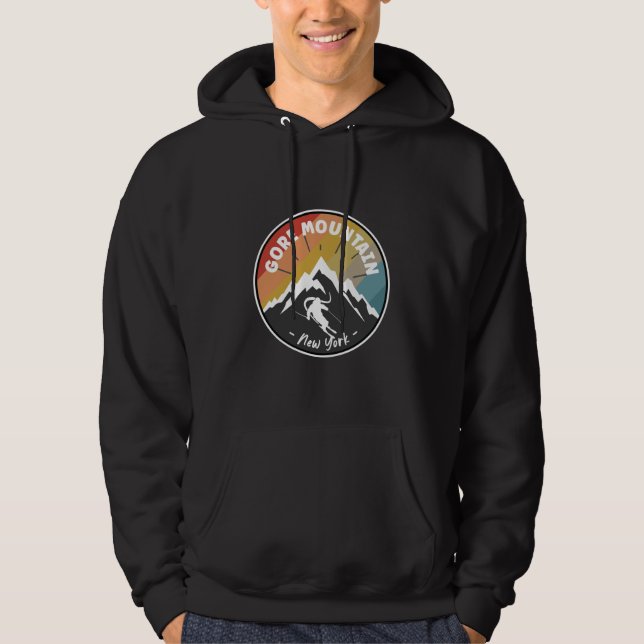 Skiing In Gore Mountain - New York Hoodie (Front)