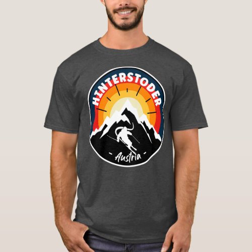 Skiing In Hinterstoder Austria Vintage T_Shirt