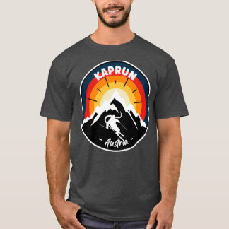 Skiing In Kaprun Austria Vintage T-Shirt