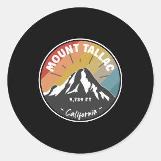 Skiing In Mount Tallac - California Classic Round Sticker