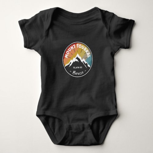 Skiing In Mount Toubkal _ Morocco Baby Bodysuit