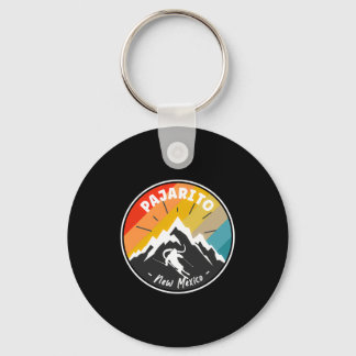 Skiing In Pajarito New Mexico Keychain