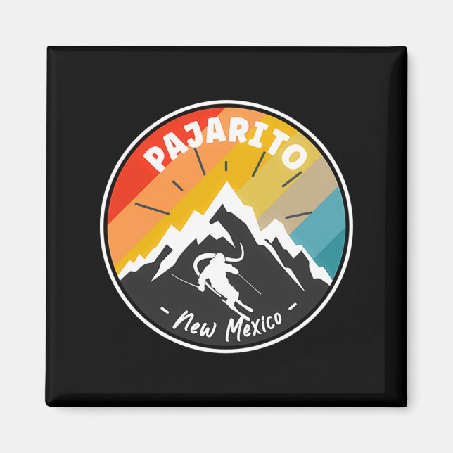 Skiing In Pajarito New Mexico  Magnet (Front)