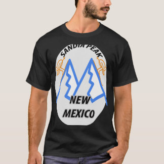 Skiing In SANDIA PEAK New Mexico circle T-Shirt
