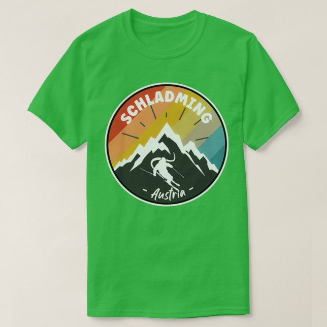 Skiing In Schladming Austria T-Shirt (Design Front)