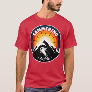 Skiing In Semmering Austria Vintage T-Shirt