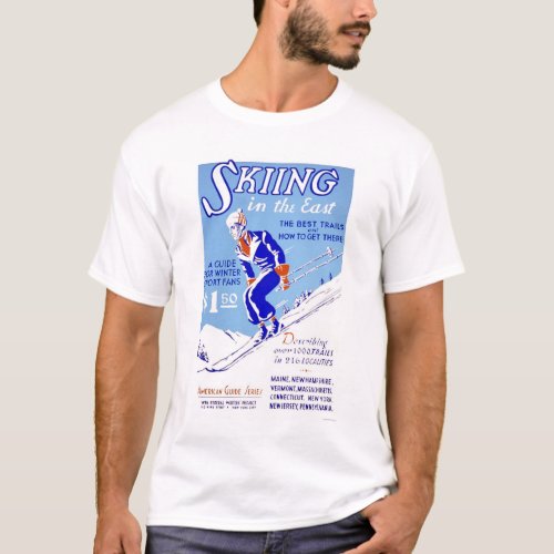 Skiing In The East 1939 WPA T_Shirt