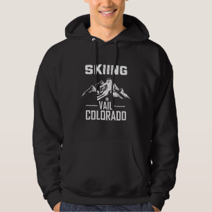 Skiing in Vail Colorado Hoodie