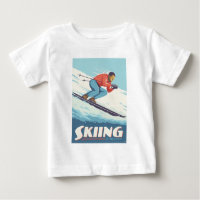 Skiing Is Believing Retro Print
