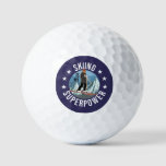 Skiing Is My Superpower Golf Balls