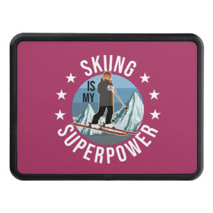 Skiing Is My Superpower Hitch Cover