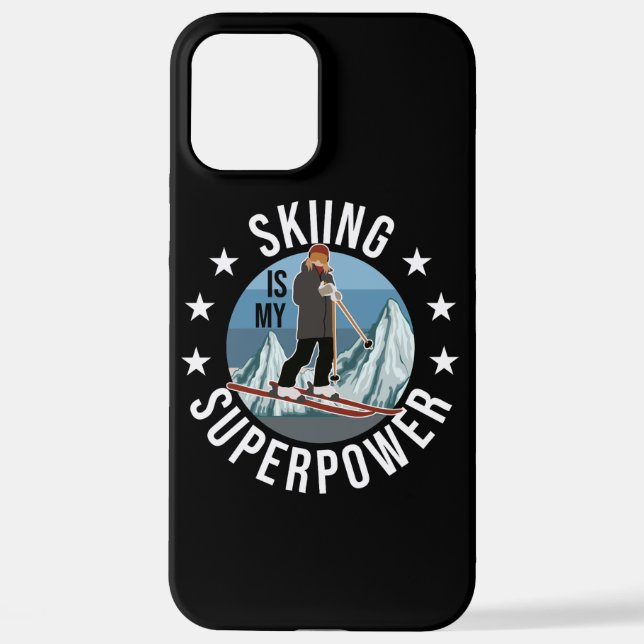 Skiing Is My Superpower iPhone Case (Back)