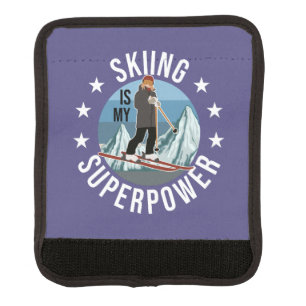 Skiing Is My Superpower Luggage Handle Wrap