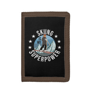 Skiing Is My Superpower Trifold Wallet