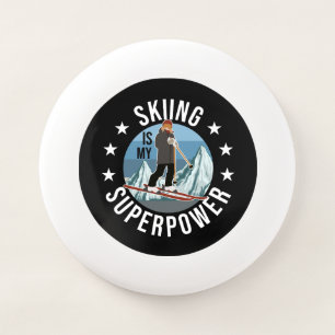 Skiing Is My Superpower Wham-O Frisbee