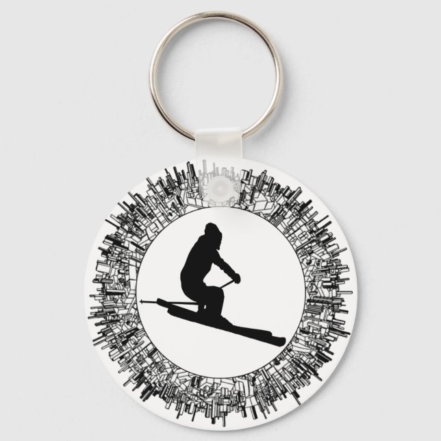 SKIING IS NAMED KEYCHAIN (Front)
