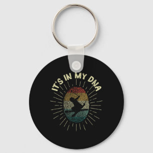 Skiing It's In My Dna Funny Winter Sports Downhill Keychain