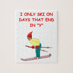 skiing joke jigsaw puzzle