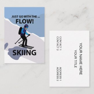 Skiing Just Go With The Flow Skiing
