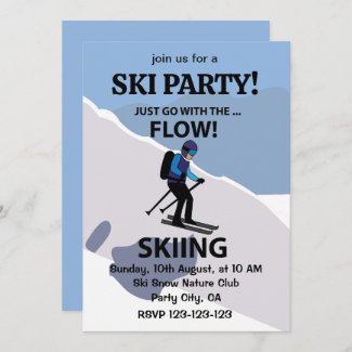 Skiing Just Go With The Flow Skiing
