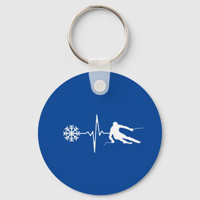Skiing Keychain (Front)