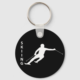 Skiing Keychain