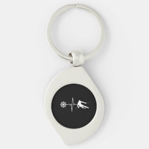 Skiing Keychain